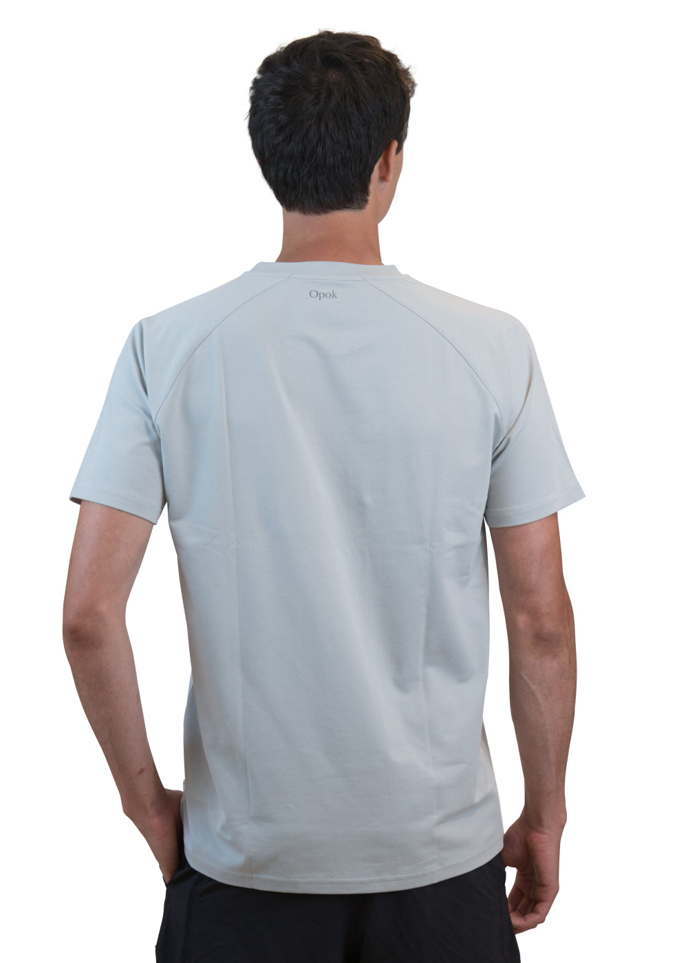 Men's Organic Performance T-shirt- Sky Gray - Opok