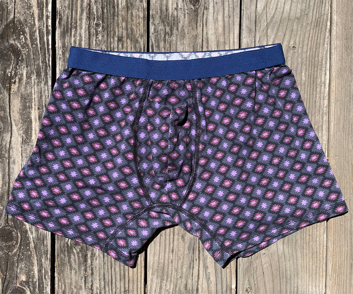Men's Organic Boxer Brief: Native Print - Opok