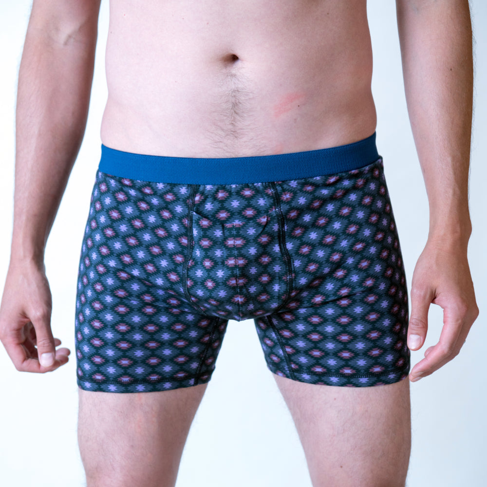 Men's Organic Boxer Brief: Native Print - Opok