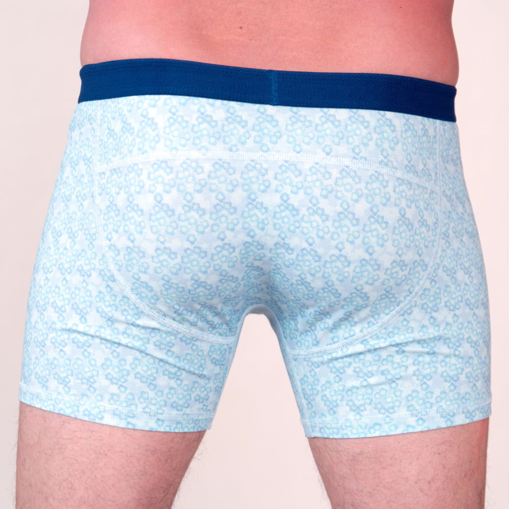 Men's Organic Boxer Brief: Floral Print - Opok