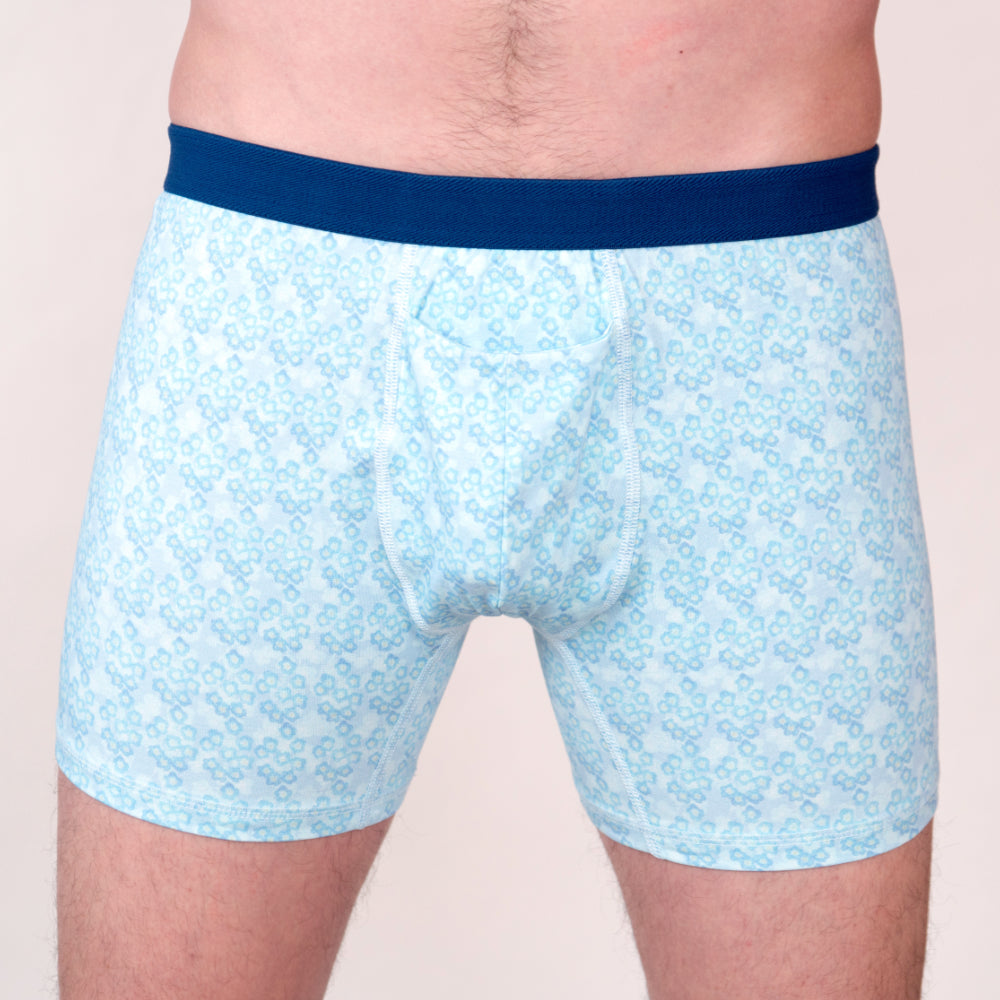 Men's Organic Boxer Brief: Floral Print - Opok