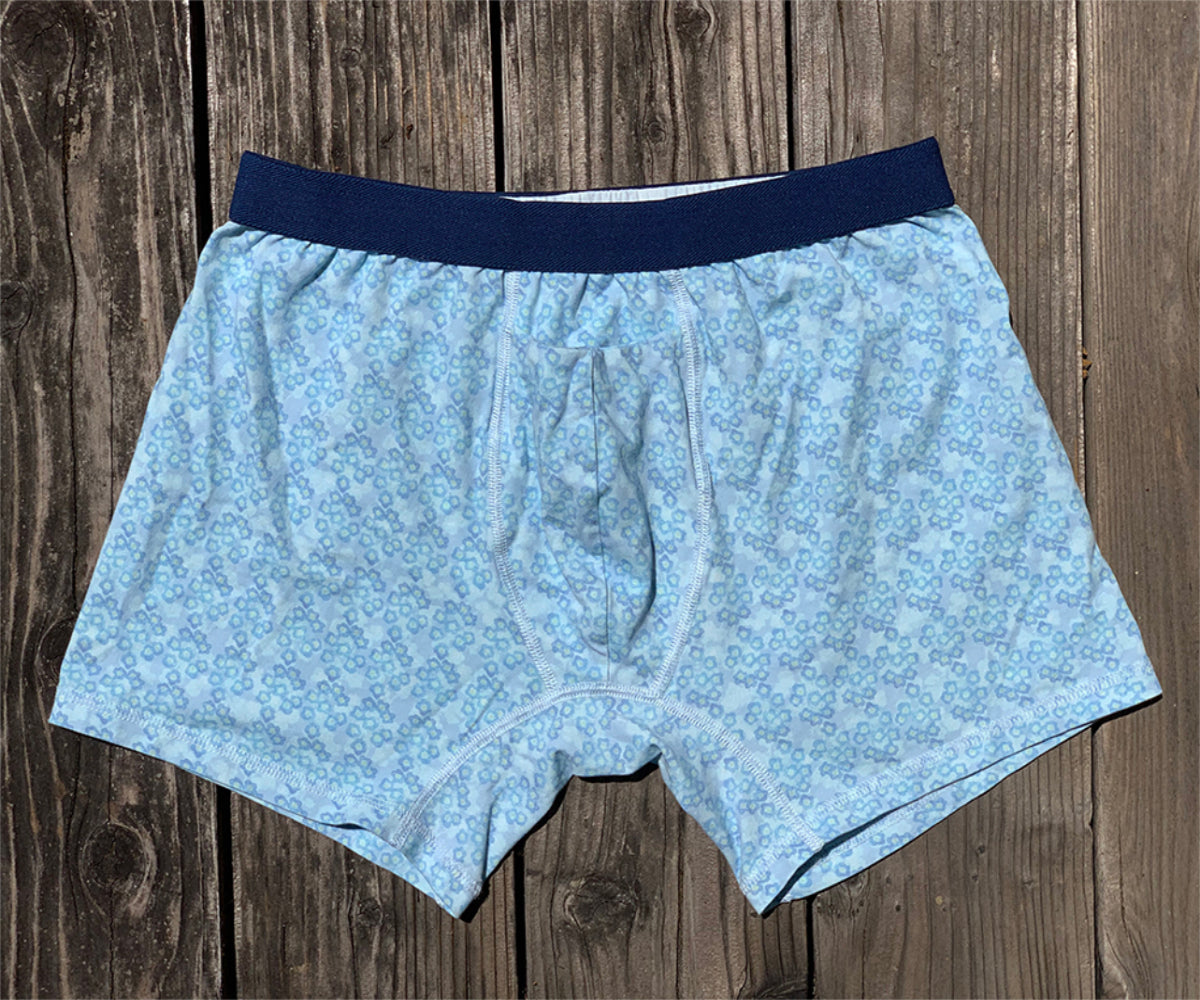 Men's Organic Boxer Brief: Floral Print - Opok