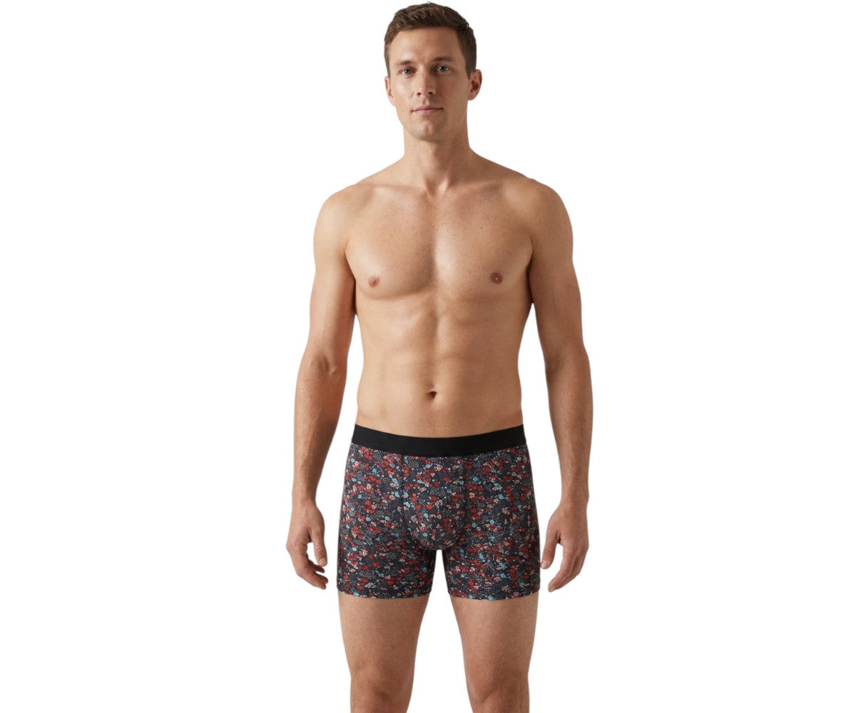 3 Pack Men's Organic Boxer Brief (Japanese Waves, Tribal and Roses) - Opok