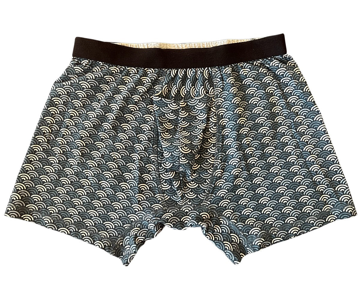 Men's Organic Boxer Brief: Japanese Waves - Opok