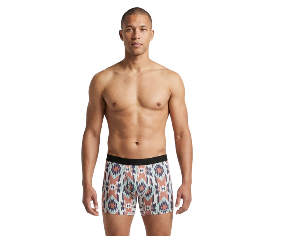 3 Pack Men's Organic Boxer Brief (Japanese Waves, Tribal and Roses) - Opok