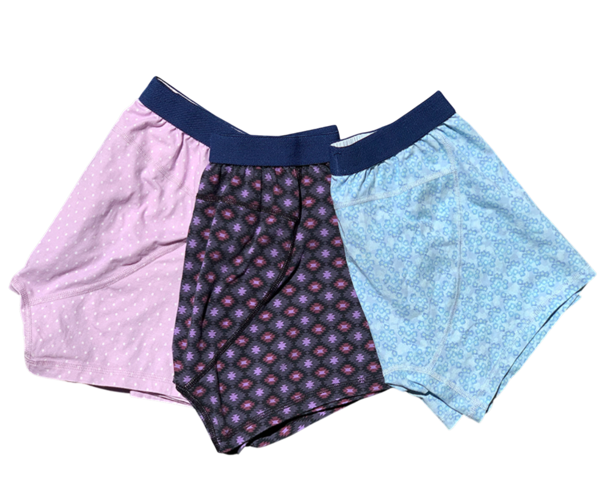 3 Pack Men's Organic Boxer Brief (Native, Floral, and Polkadot) - Opok