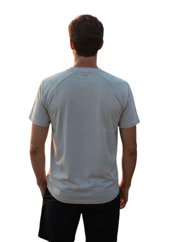 Men's Organic Performance T-shirt- Sky Gray