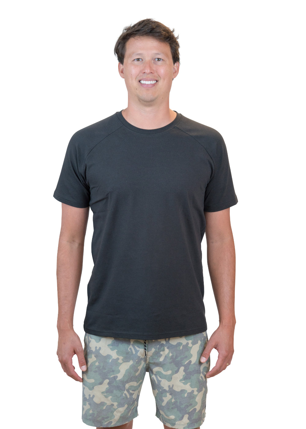 Men's Organic Performance T-shirt: Dark Charcoal