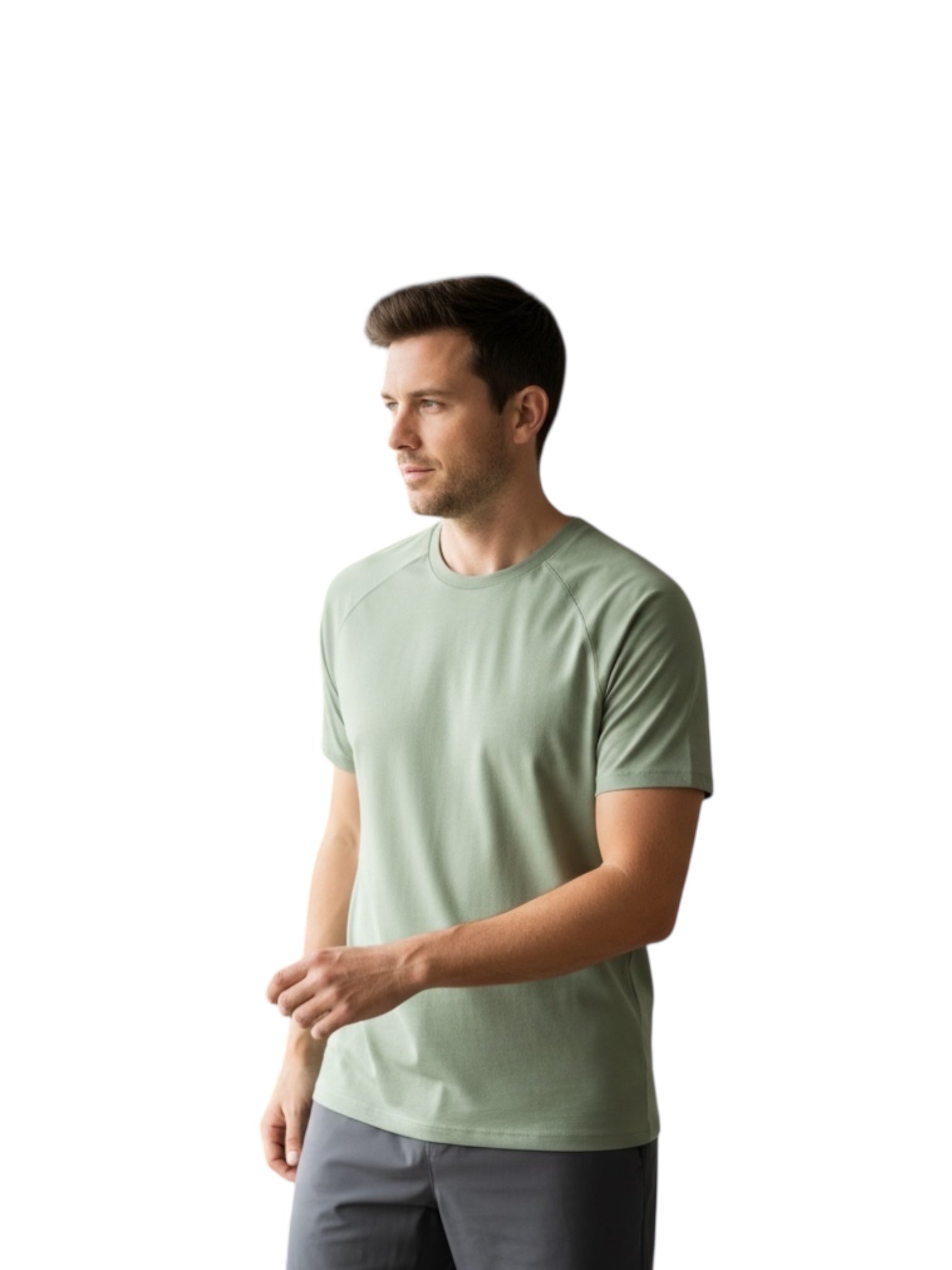 Men's Organic Performance T-shirt- Eucalyptus