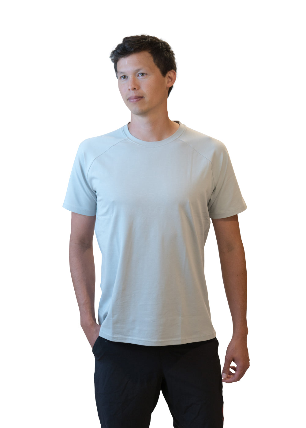 Men's Organic Performance T-shirt- Sky Gray