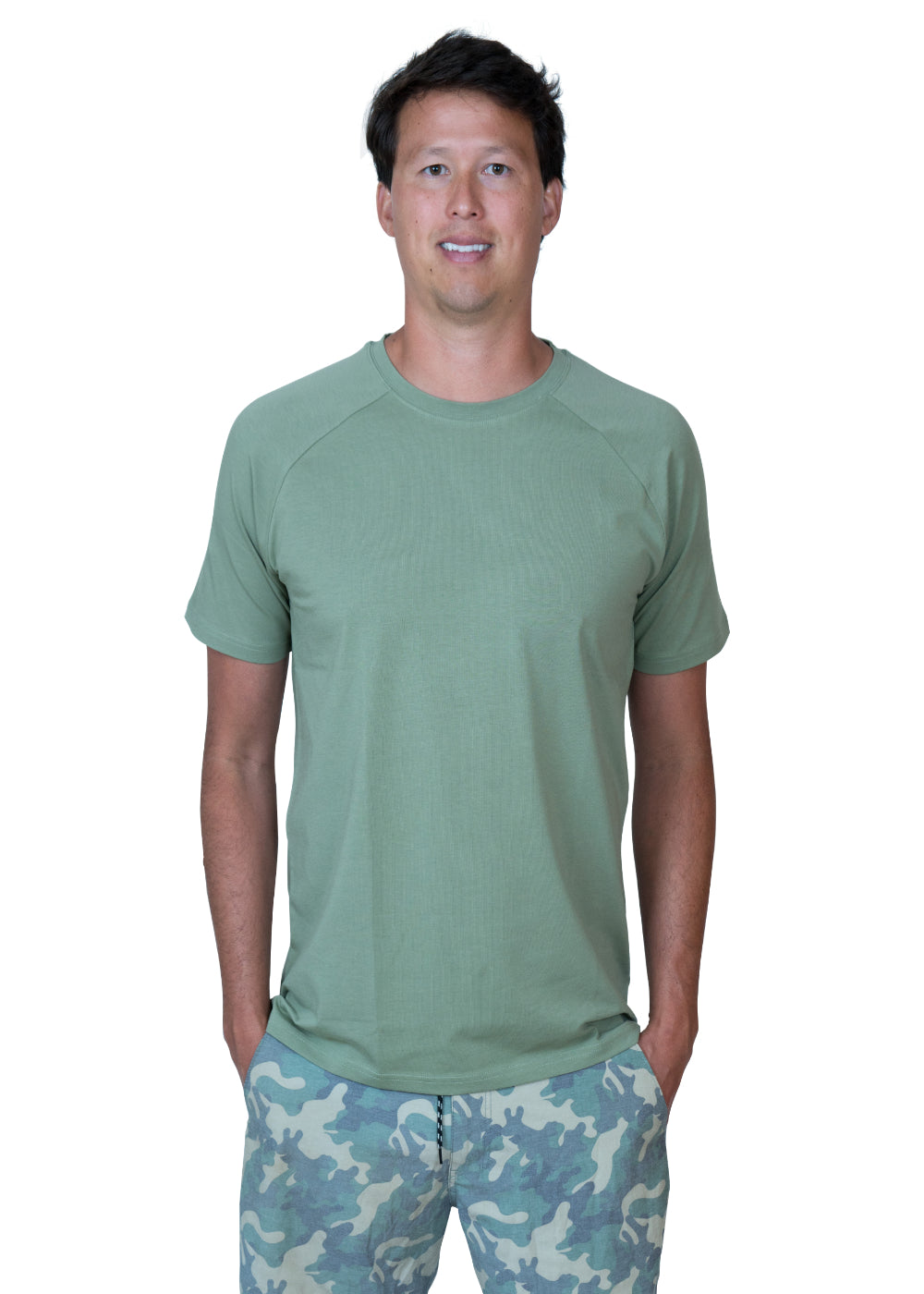 Men's Organic Performance T-shirt- Eucalyptus
