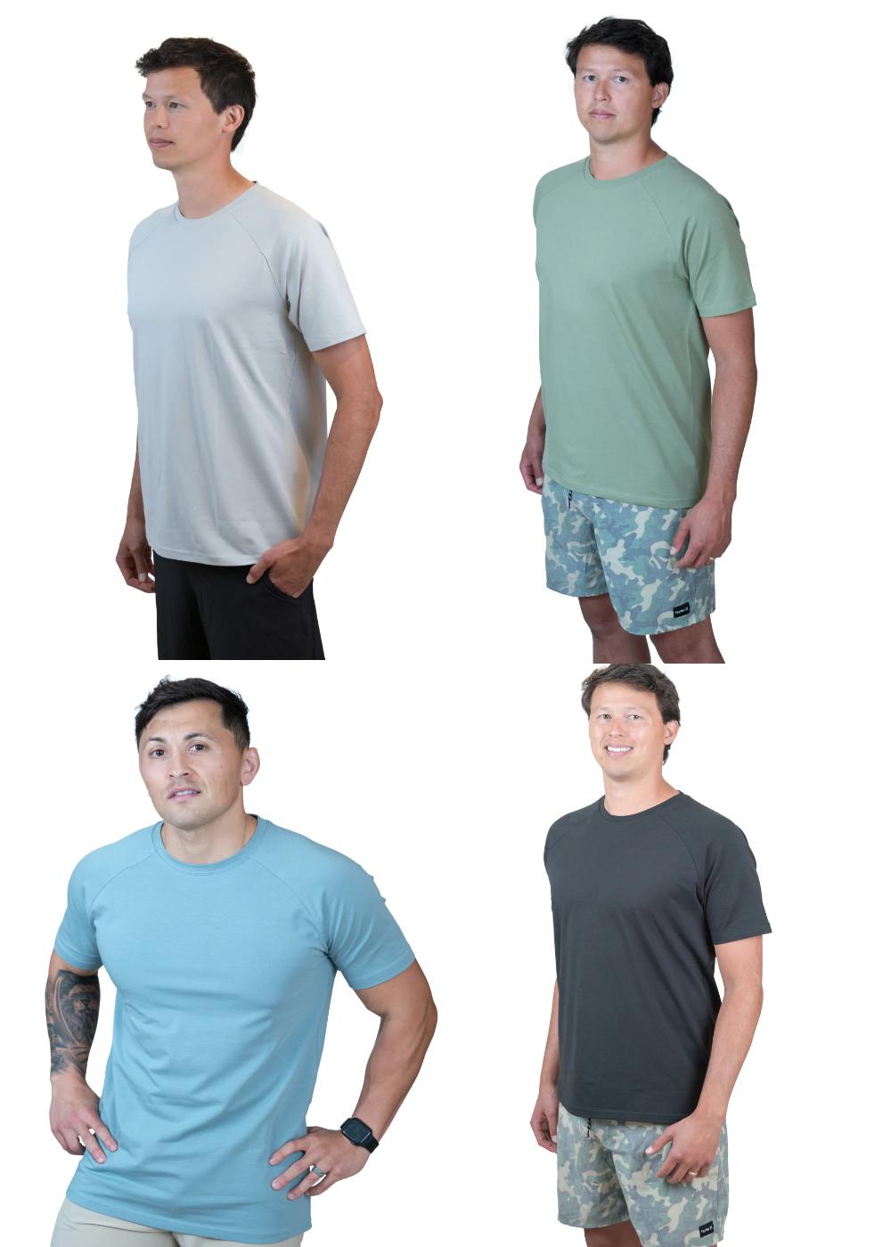 Men's Organic Performance T-shirt- 4 Pack