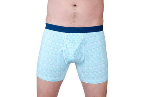 Men's Boxer Brief: Floral Print - Men's boxer brief